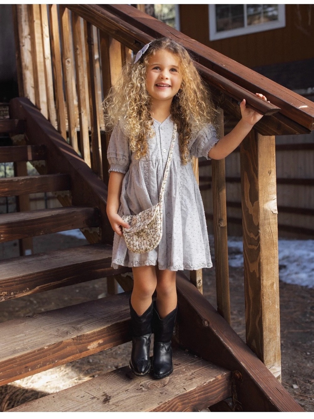 Rylee & Cru Lana Dress Dusty Blue (10/11)